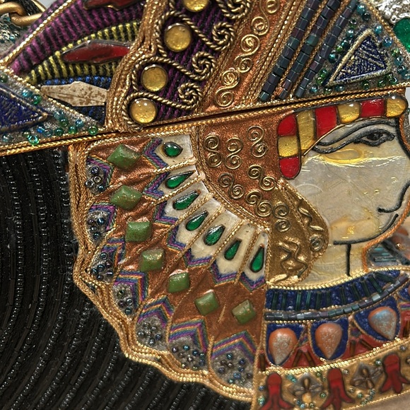 Mary Frances vintage Egyptian Crossbody Box Bag rare collectible - Picture 11 of 16
